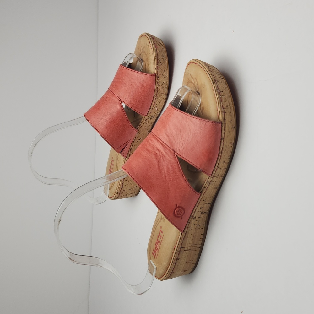 Born Leather Coral Slides Sandals - Picture 2 of 13